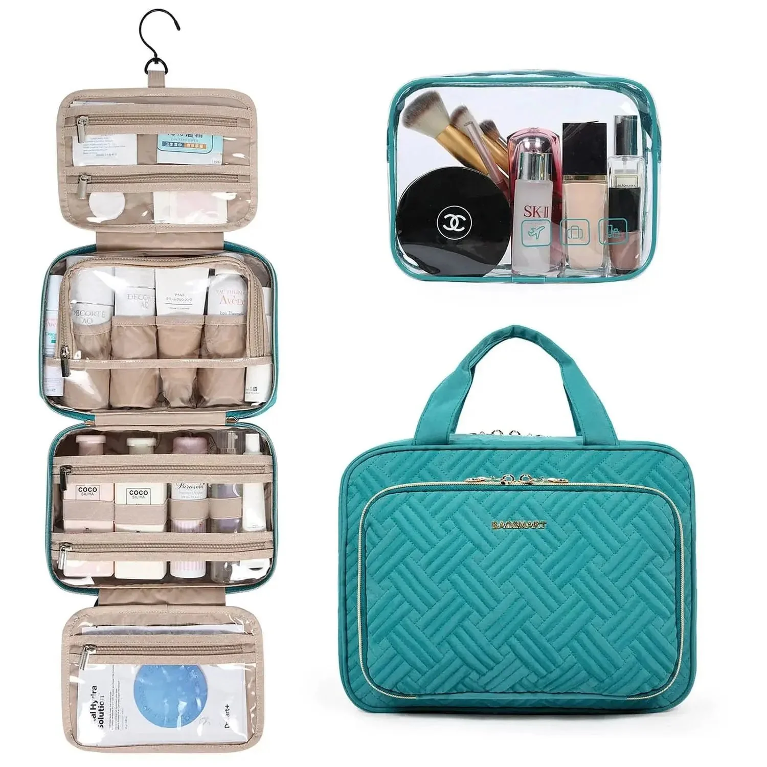 Medium Hanging Travel Makeup Organizer - Image 21