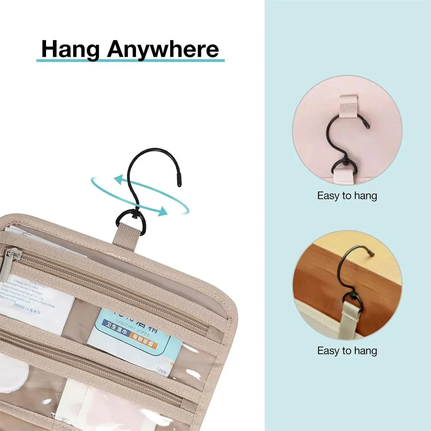 Medium Hanging Travel Makeup Organizer - Image 28