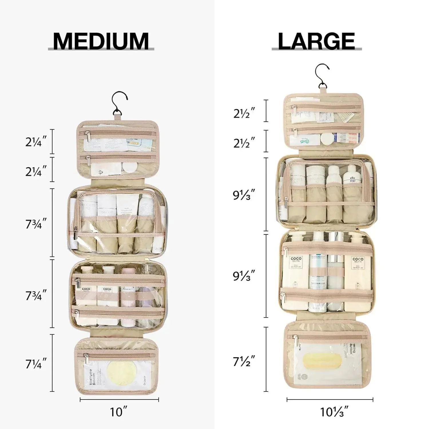 Medium Hanging Travel Makeup Organizer - Image 34