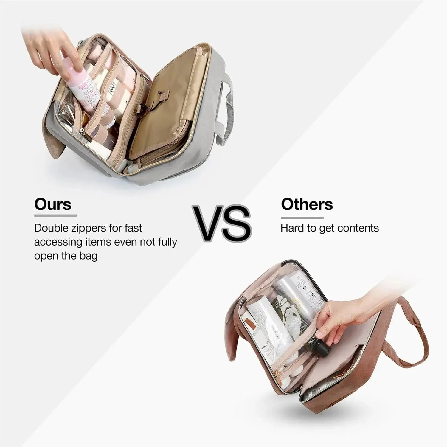 Medium Hanging Travel Makeup Organizer - Image 36