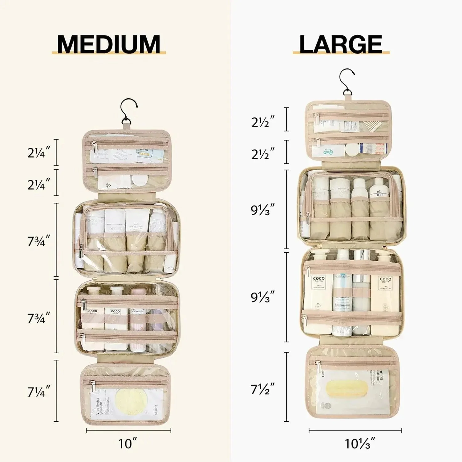 Medium Hanging Travel Makeup Organizer - Image 45