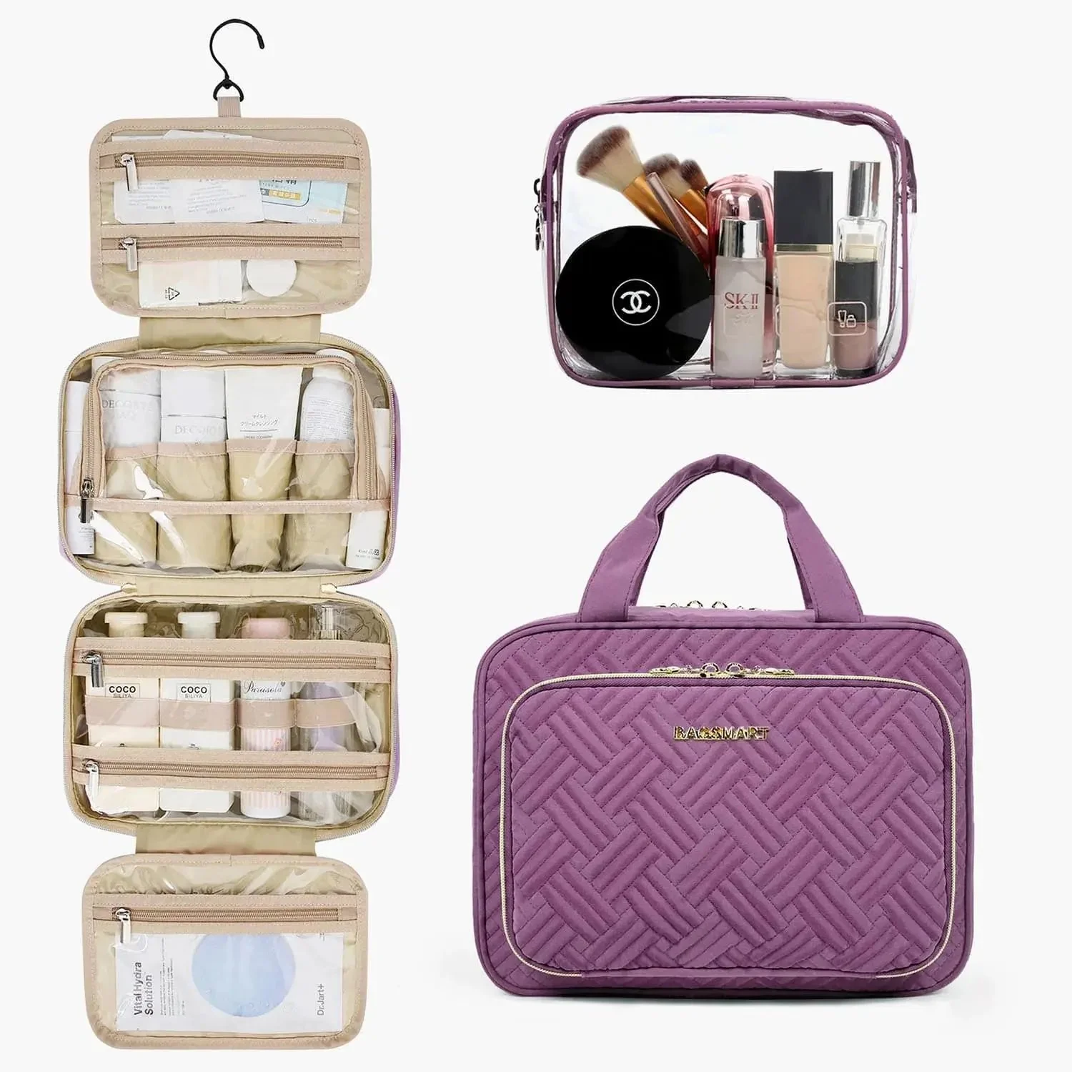 Medium Hanging Travel Makeup Organizer - Image 58
