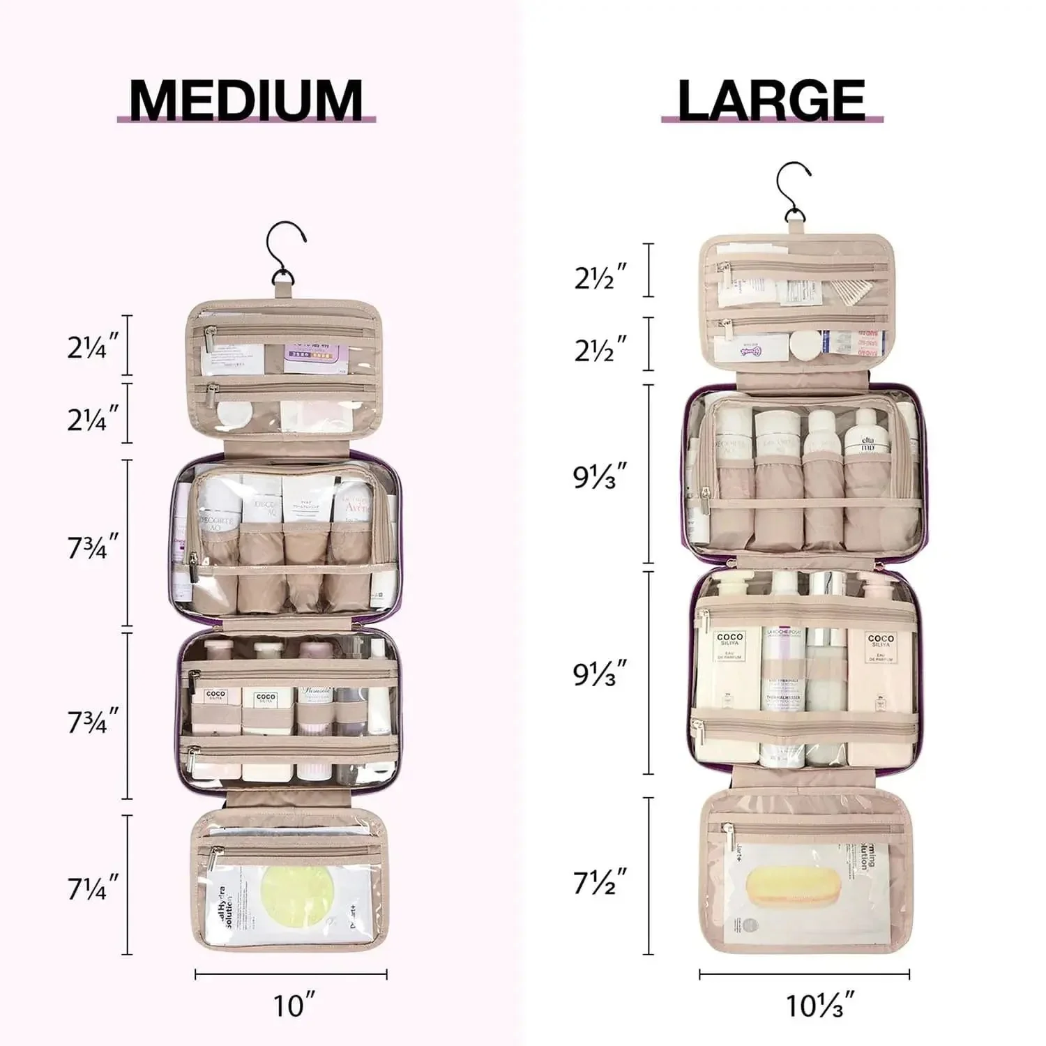 Medium Hanging Travel Makeup Organizer - Image 62