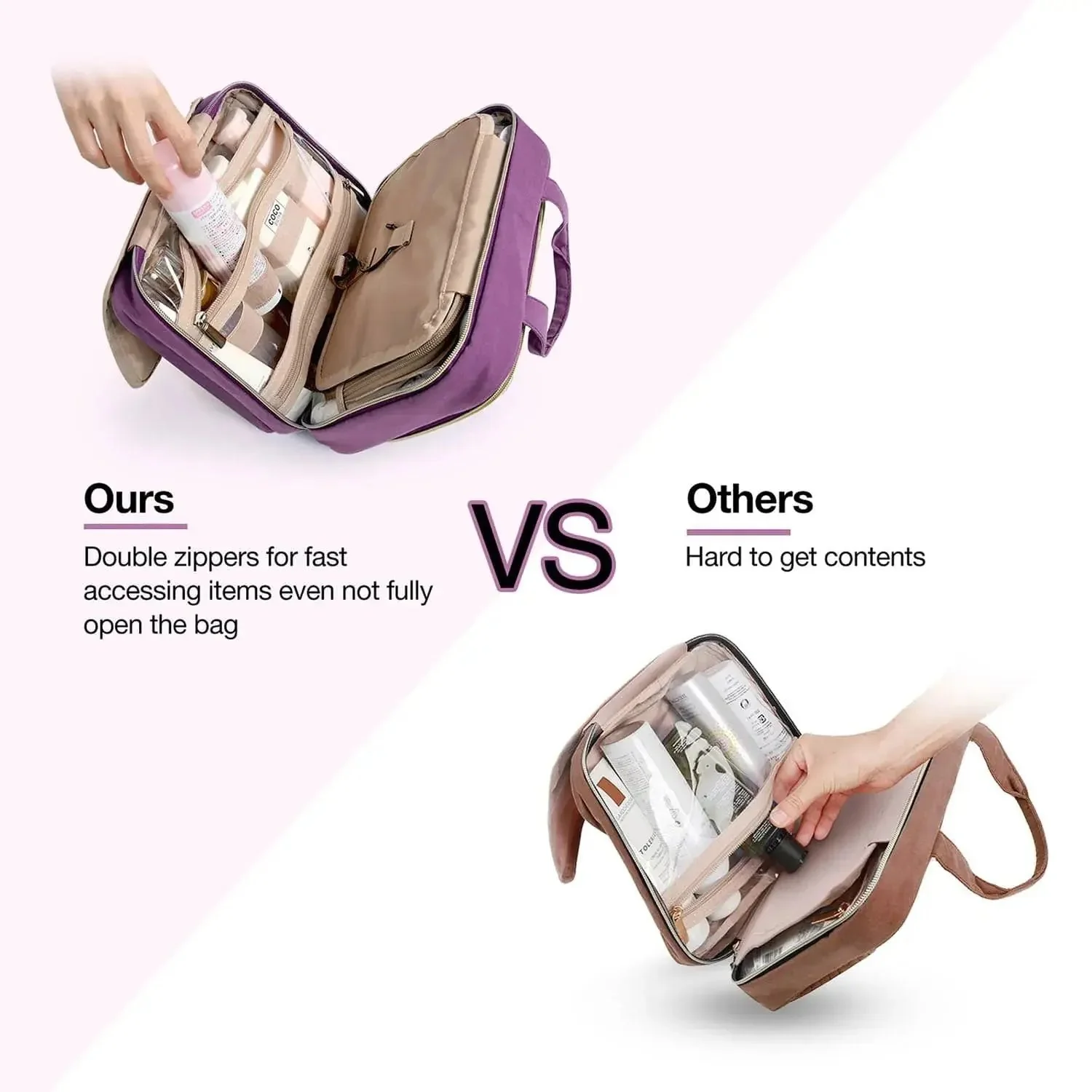 Medium Hanging Travel Makeup Organizer - Image 63